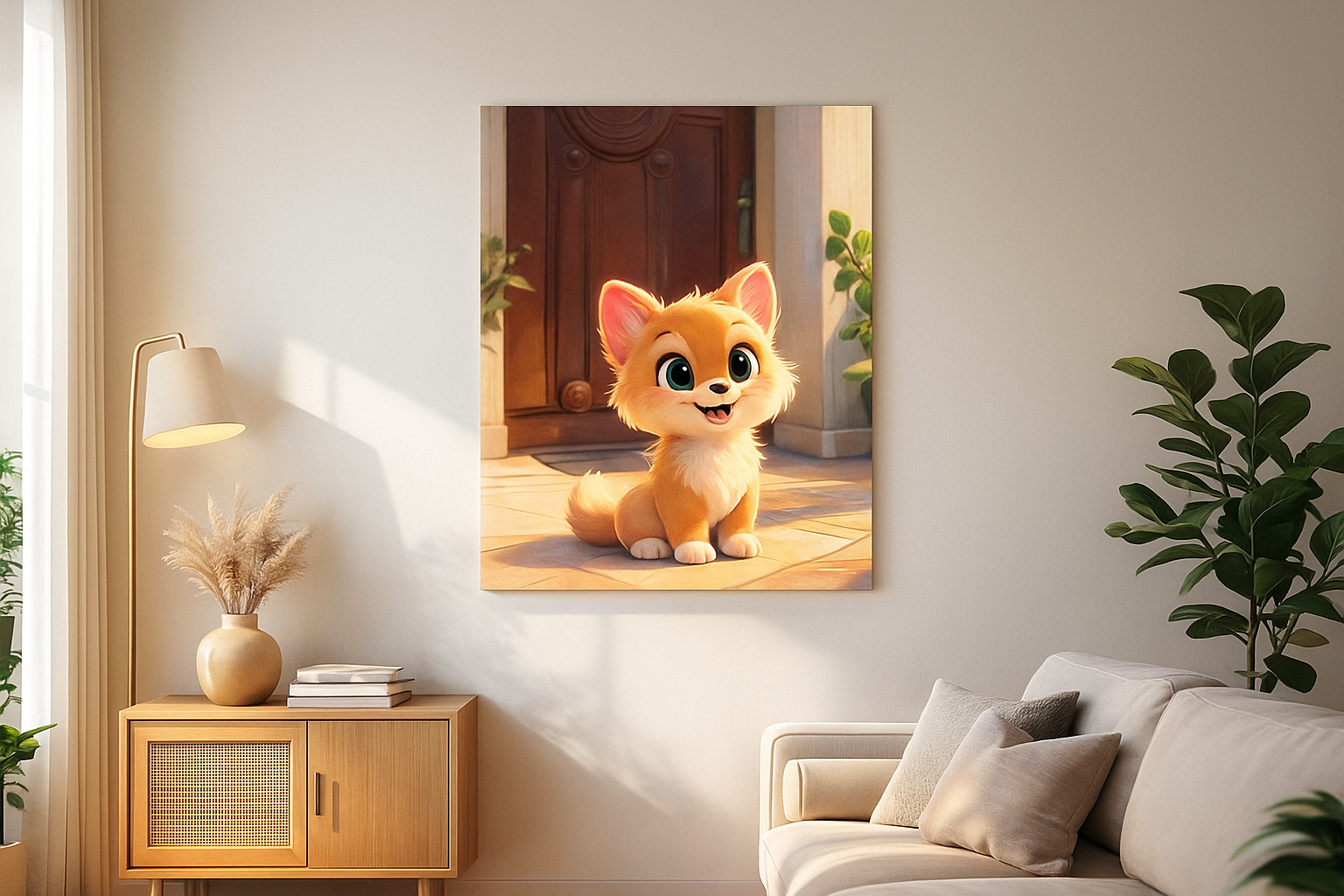 Illustration Magique de Votre Compagnon – Impression sur Toile